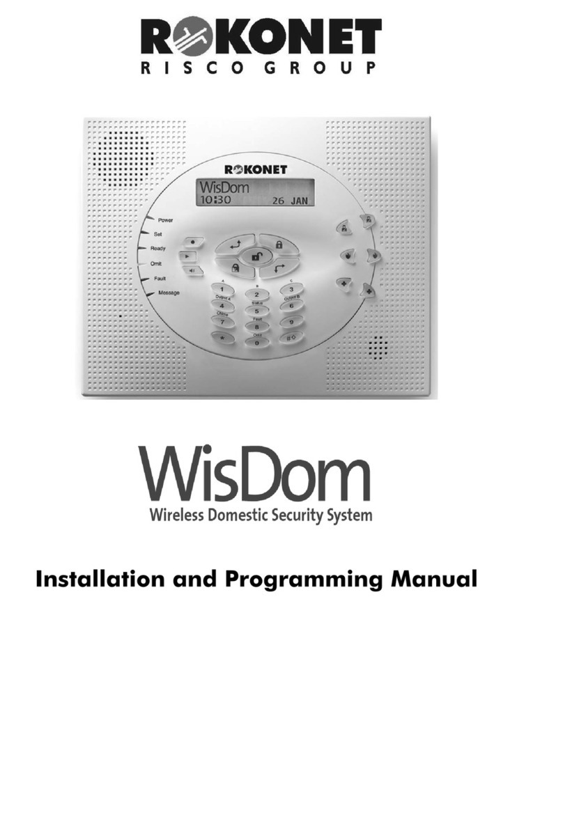 Rokonet WisDom Installation and programming manual Rokonet WisDom Installation and programming manual