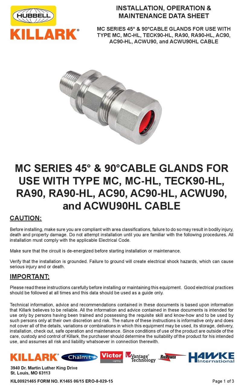 Hubbell KILLARK MC Series Instruction Manual