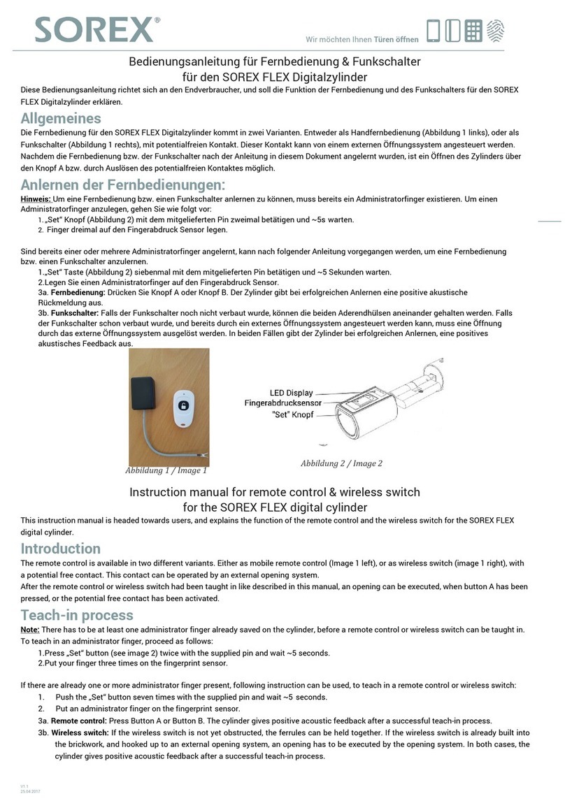 SOREX FLEX instruction manual