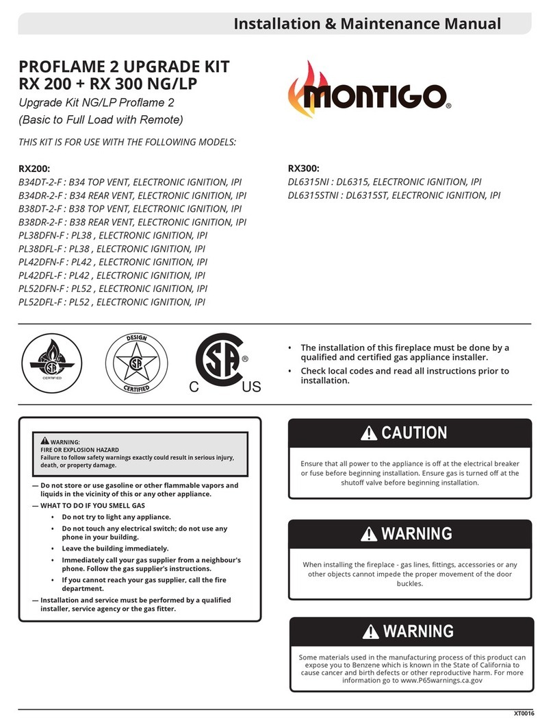 Montigo Proflame 2 RX 300 NG Installation & maintenance manual Montigo Proflame 2 RX 300 NG Installation & maintenance manual