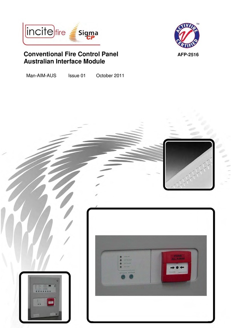 Incite Fire Sigma CP AFP-2516 manual