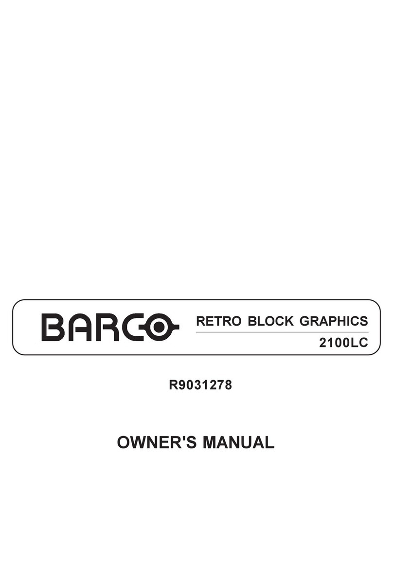 Barco RETRO DATA 2100LC User manual