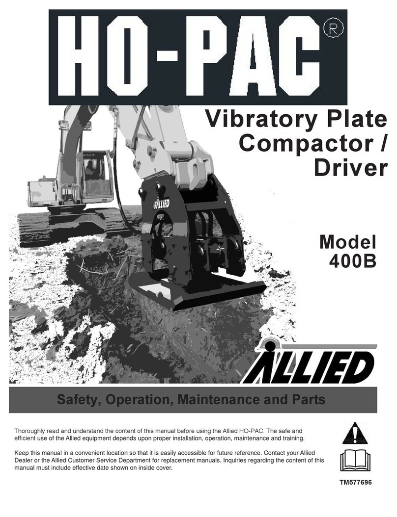 Allied HO-PAC 400B Safety, Operation, Maintenance and Parts