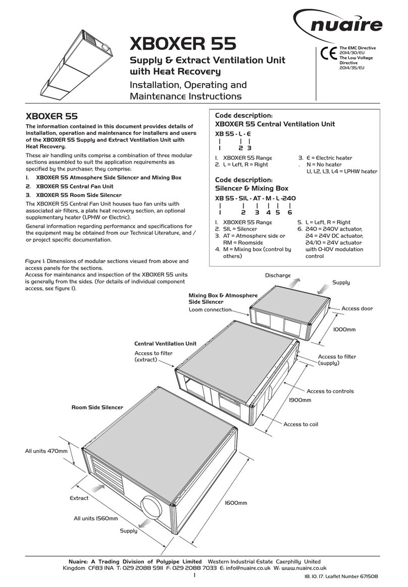 NuAire XBOXER 55 Series Assembly instructions