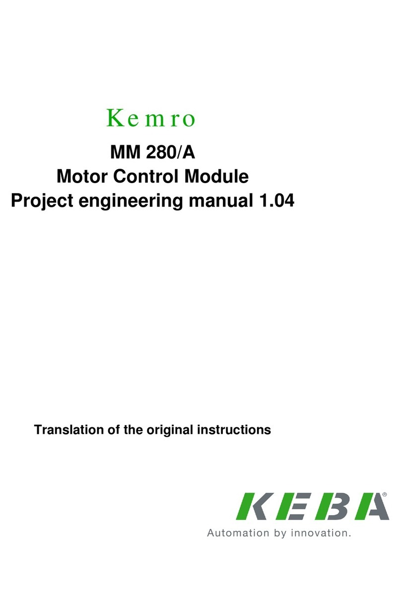 Keba Kemro MM 280/A Project engineering manual