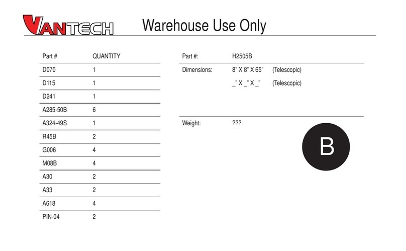 Vantech H2505B manual