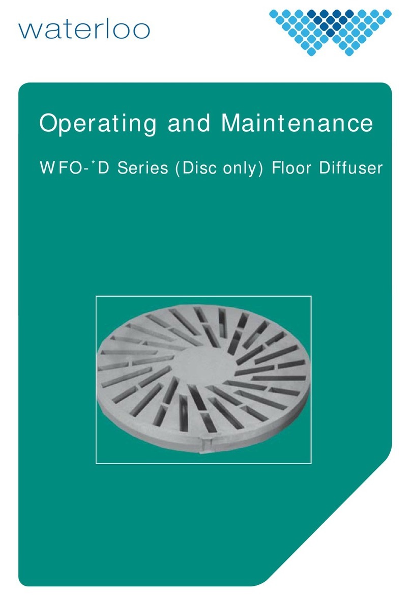 Water-Loo WFO D Series Operating and maintenance