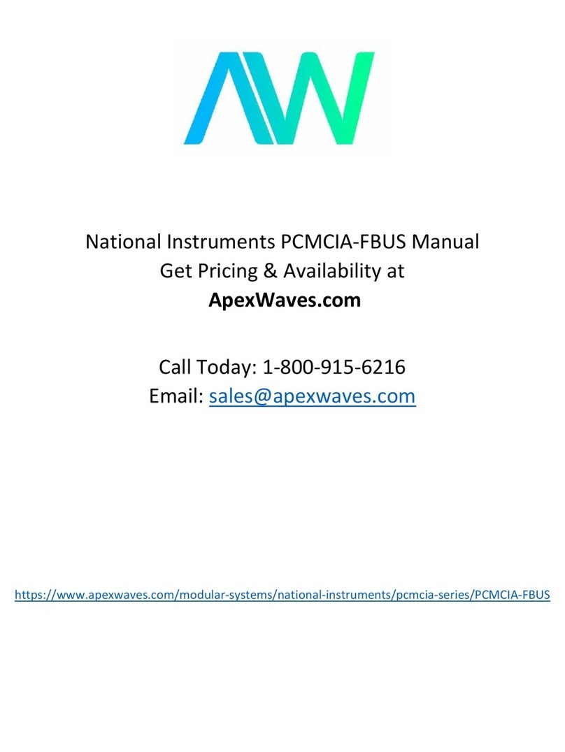 National Instruments PCMCIA-FBUS Getting started