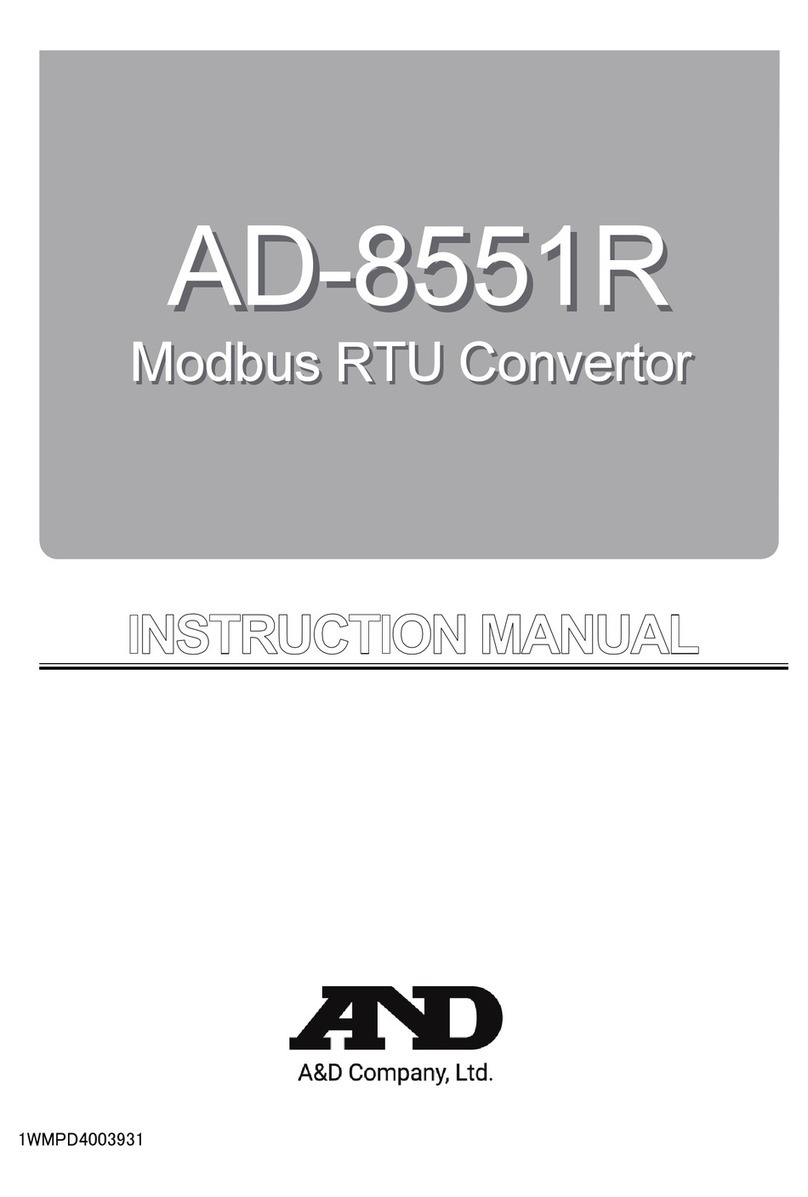 A&D AD-8551R User manual