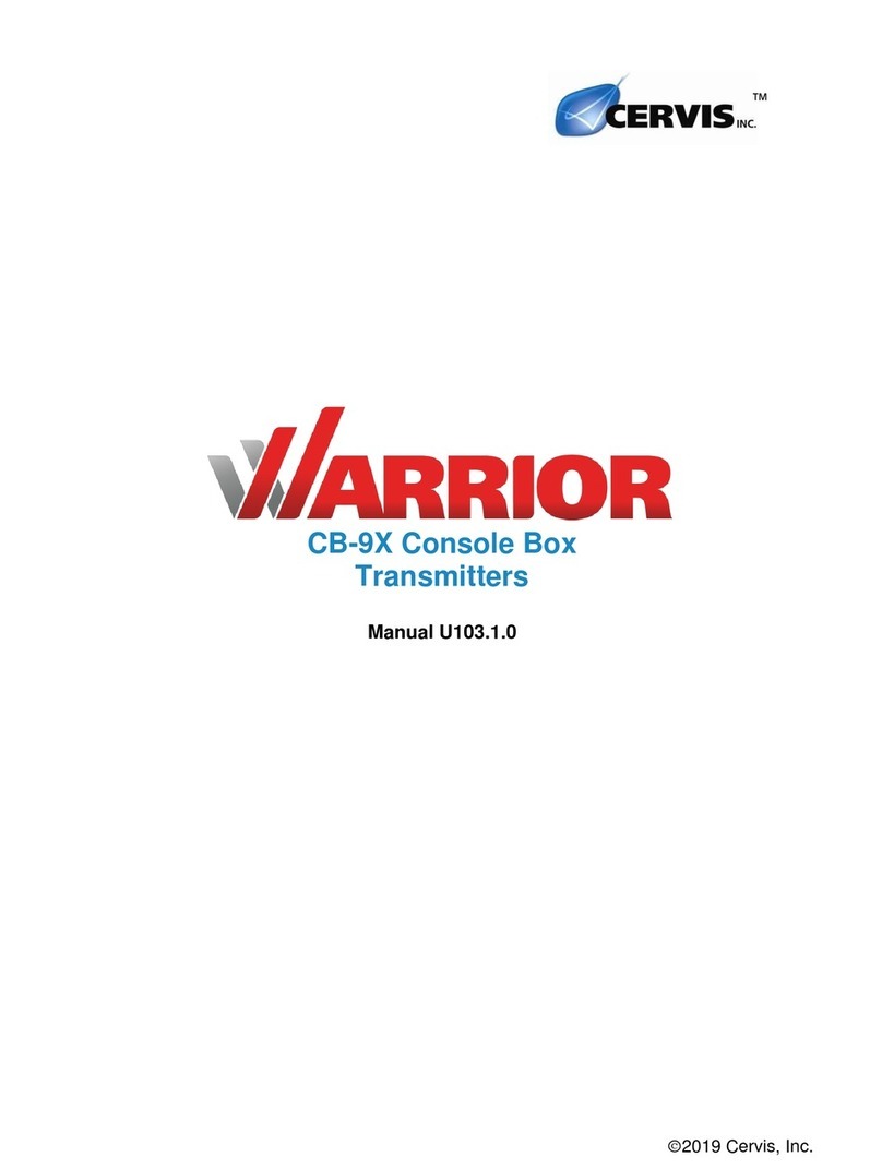 Cervis Warrior CB-9X manual