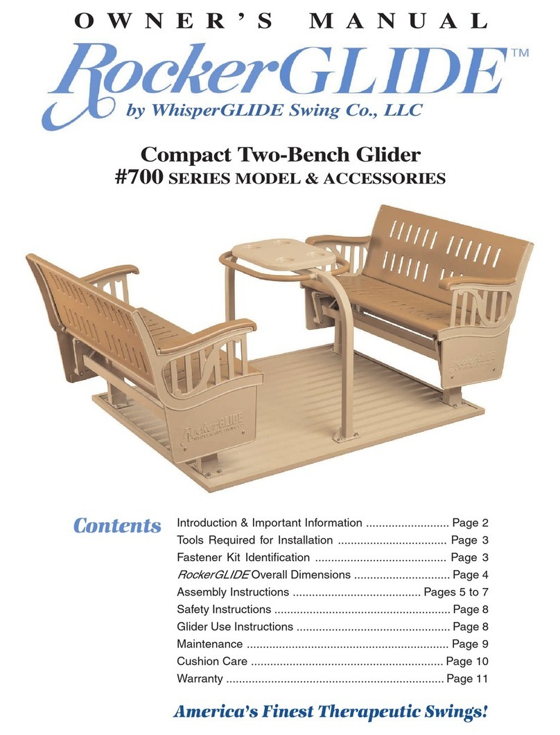 WhisperGLIDE RockerGLIDE 700 Series User manual
