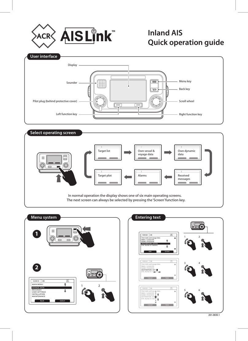 ACR Electronics AISLink 57456 Quick operation guide