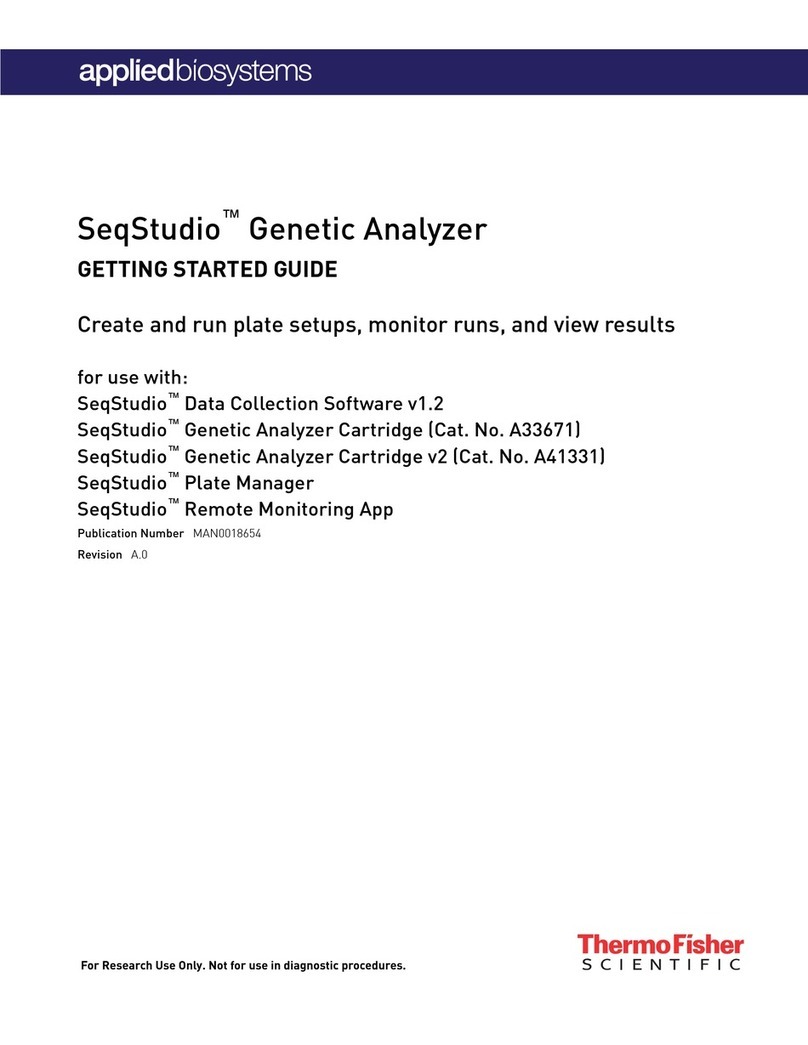 Thermo Scientific Applied Biosystems SeqStudio Genetic... User manual Thermo Scientific Applied Biosystems SeqStudio Genetic... User manual