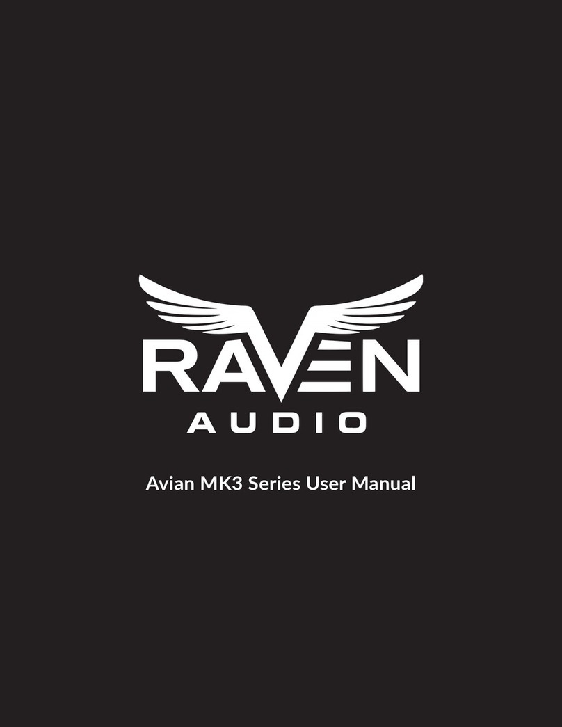 Raven Audio Avian MK3 Series User manual