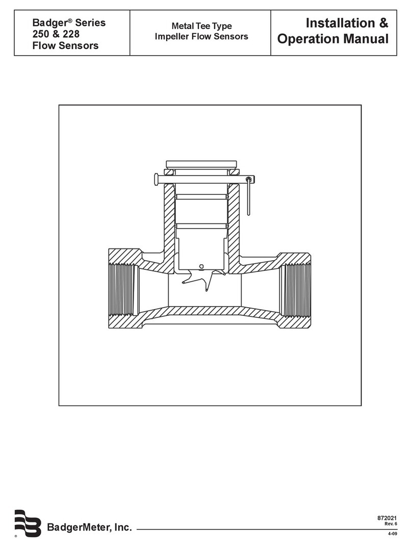 Badger Meter 228 Series Installation & operation manual