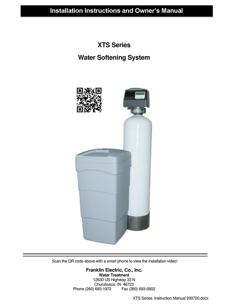 Franklin Electric XTS Series XTS24 Installation instructions and owner's manual