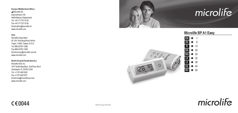 Microlife BP A1 Easy User manual