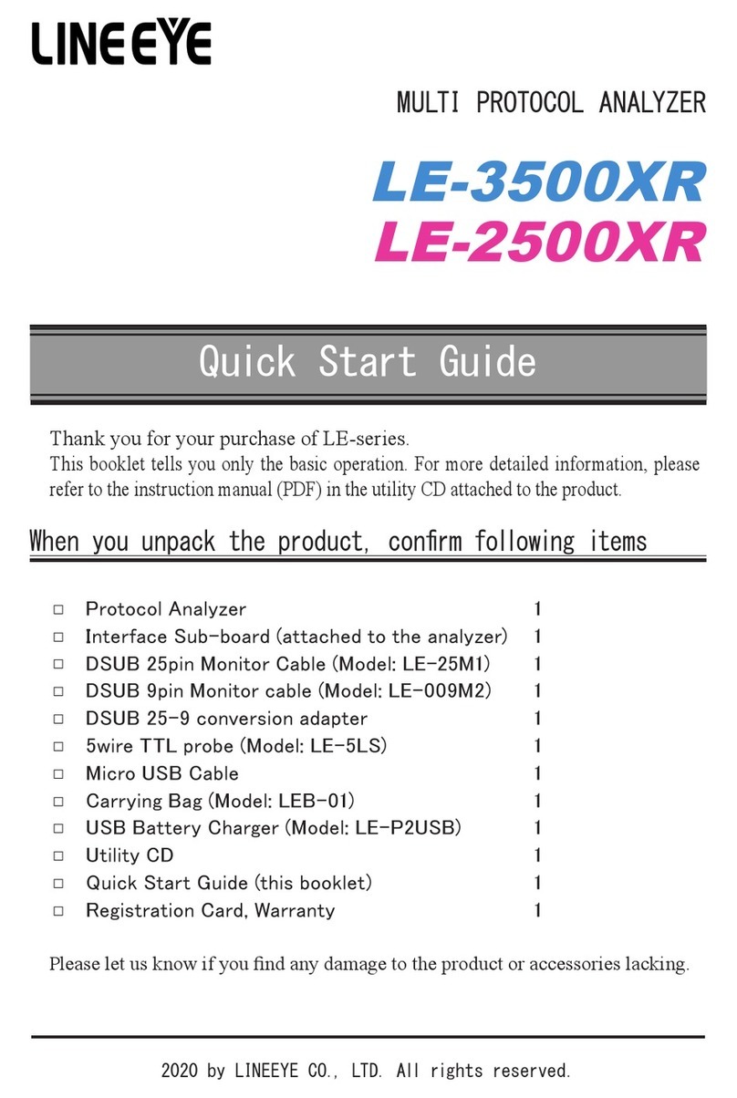 LineEye LE Series quick start guide