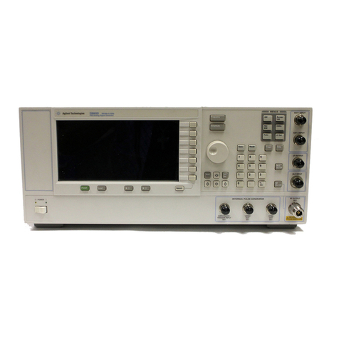 Keysight Technologies E8257D Installation and operation manual Keysight Technologies E8257D Installation and operation manual