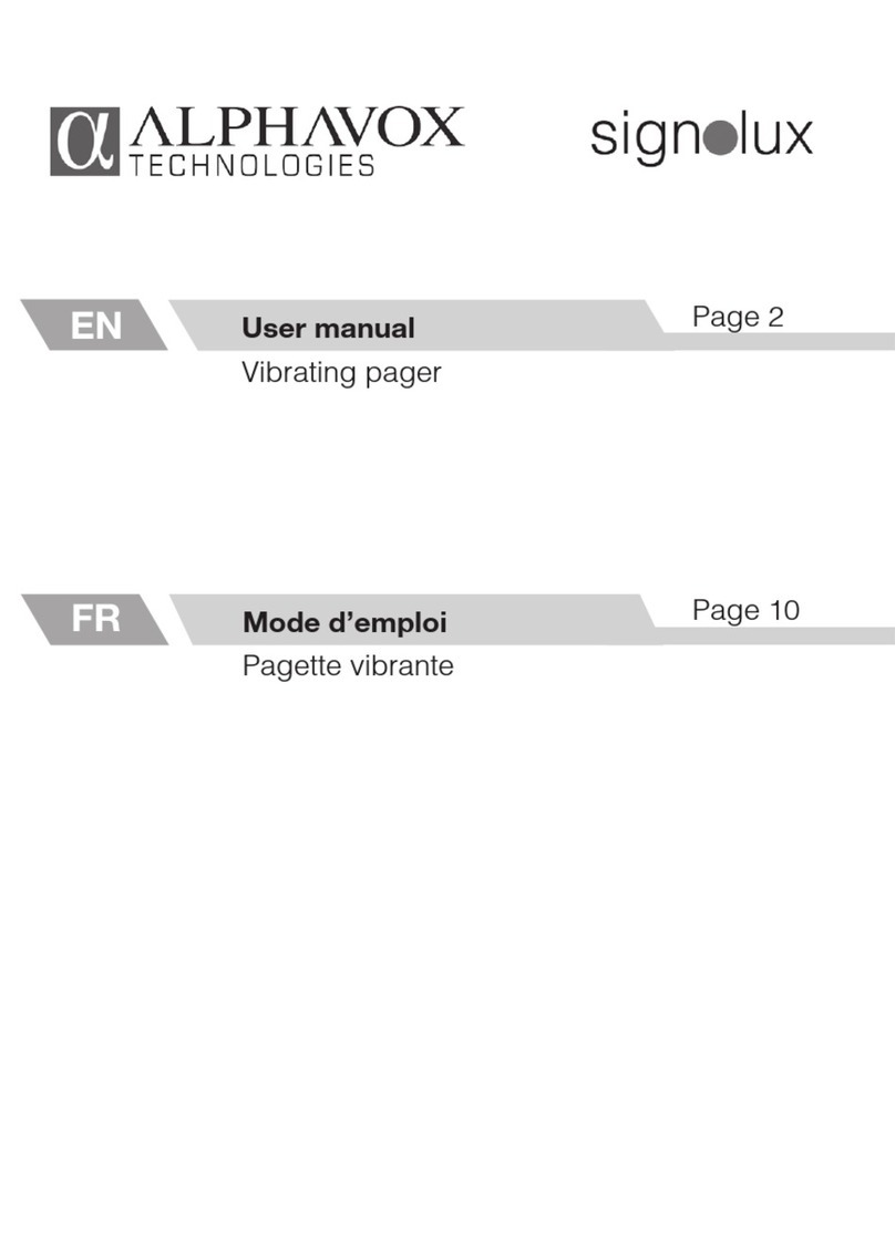 Alphavox Technologies Signolux User manual
