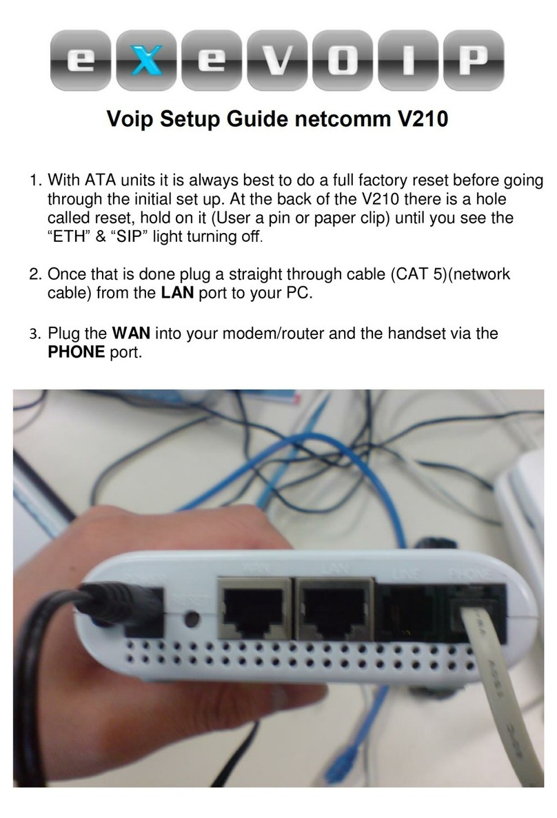NetComm V210 Setup guide