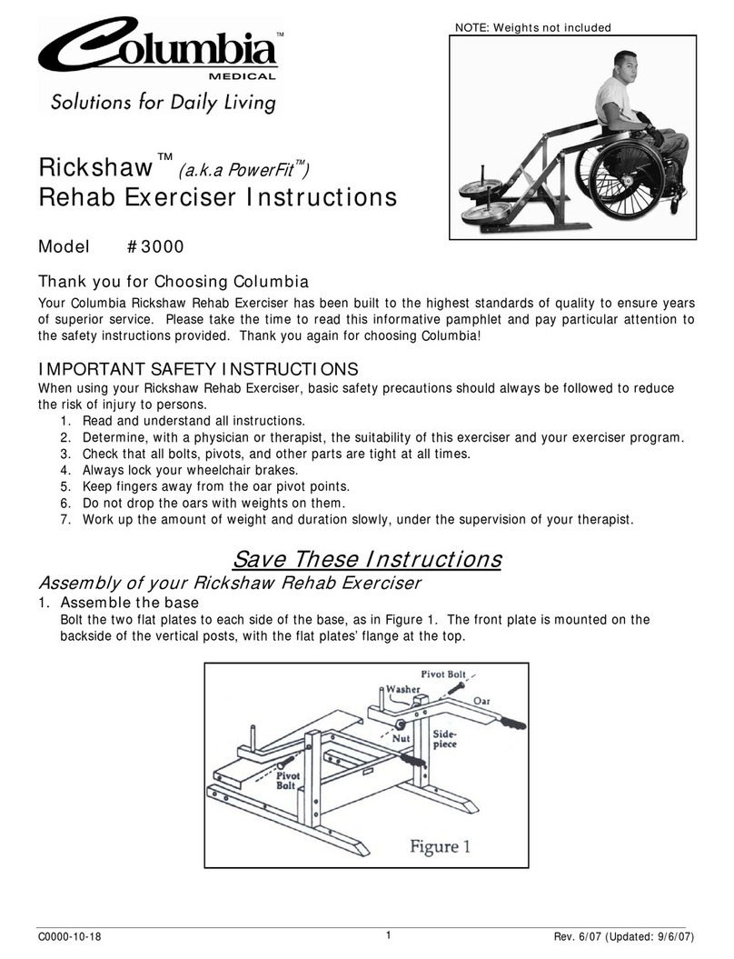 Columbia Medical Rickshaw 3000 instructions