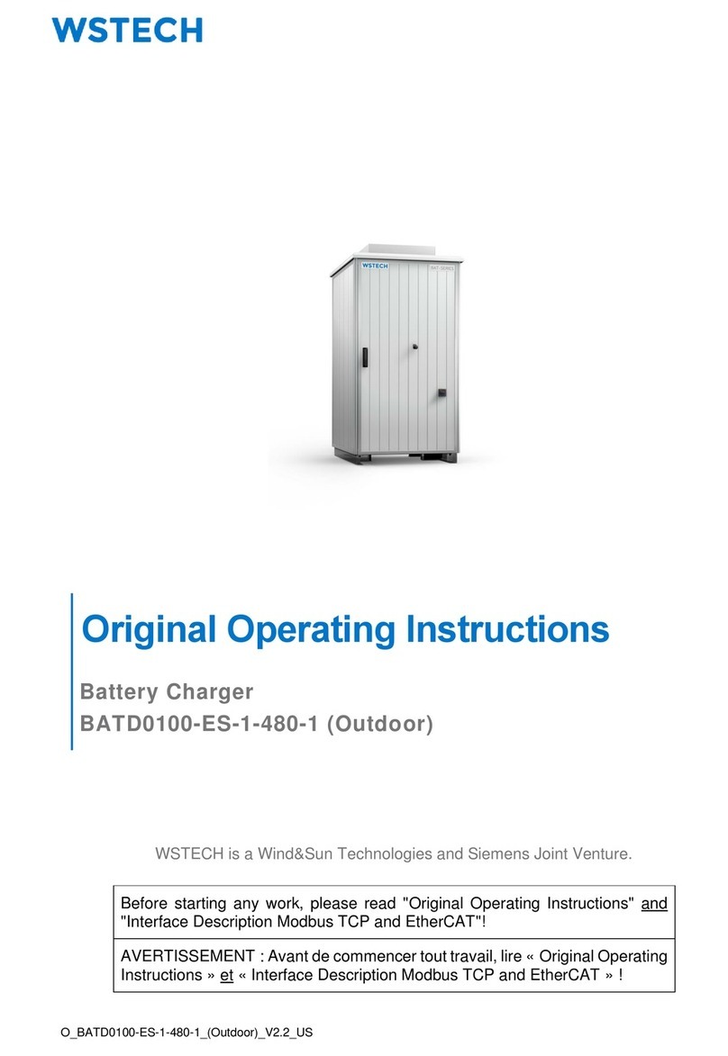 WSTECH BATD0100-ES-1-480-1 operating instructions