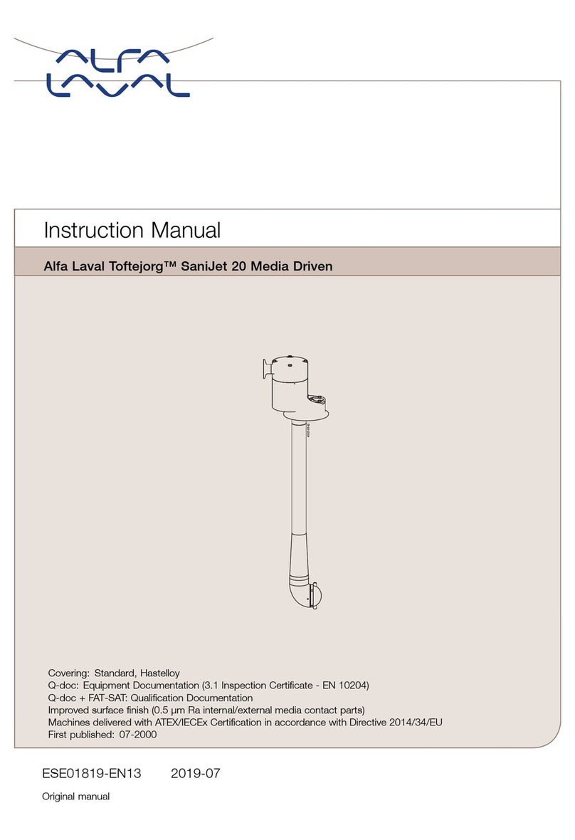 Alfalaval Toftejorg SaniJet 20 instruction manual