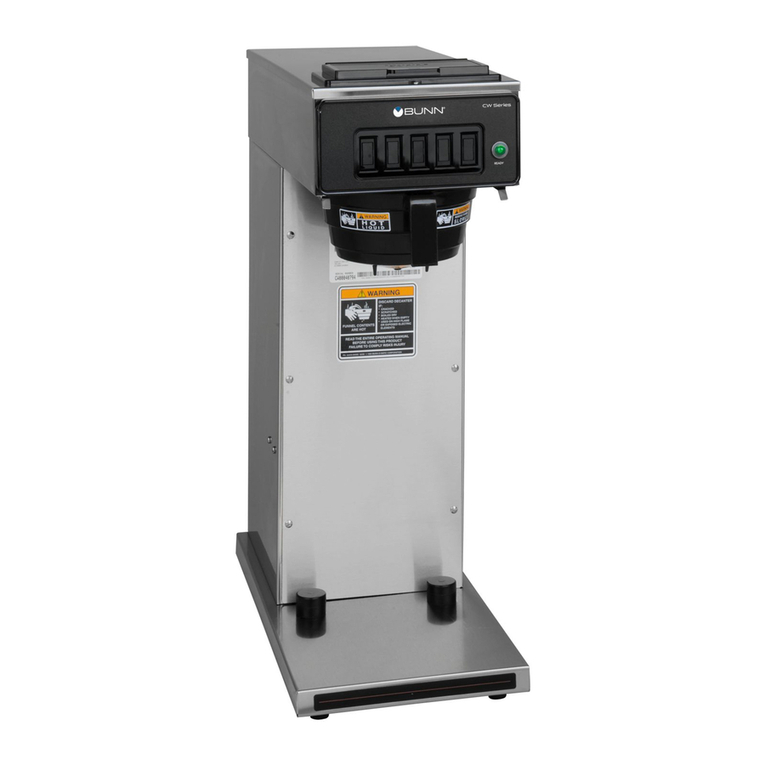 Bunn CW-APS Brewing & cleaning instructions
