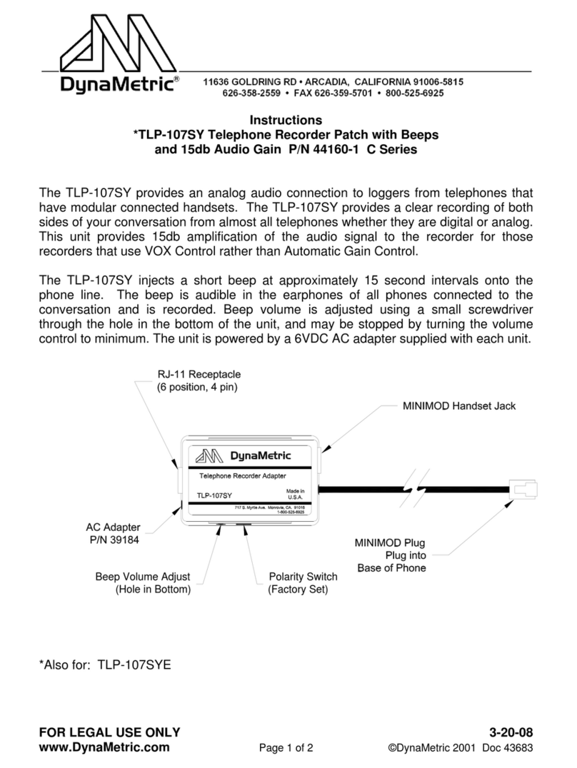 DynaMetric C Series instructions