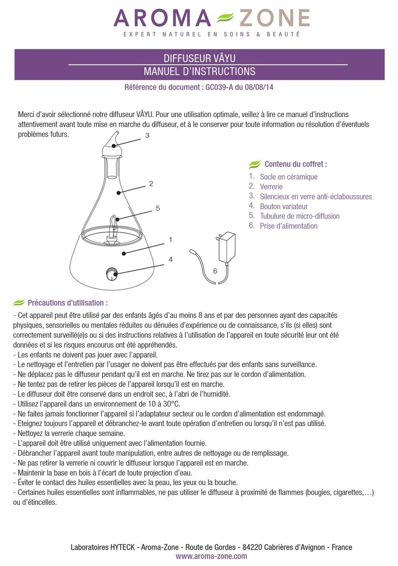 Aroma-Zone VAYU instruction manual