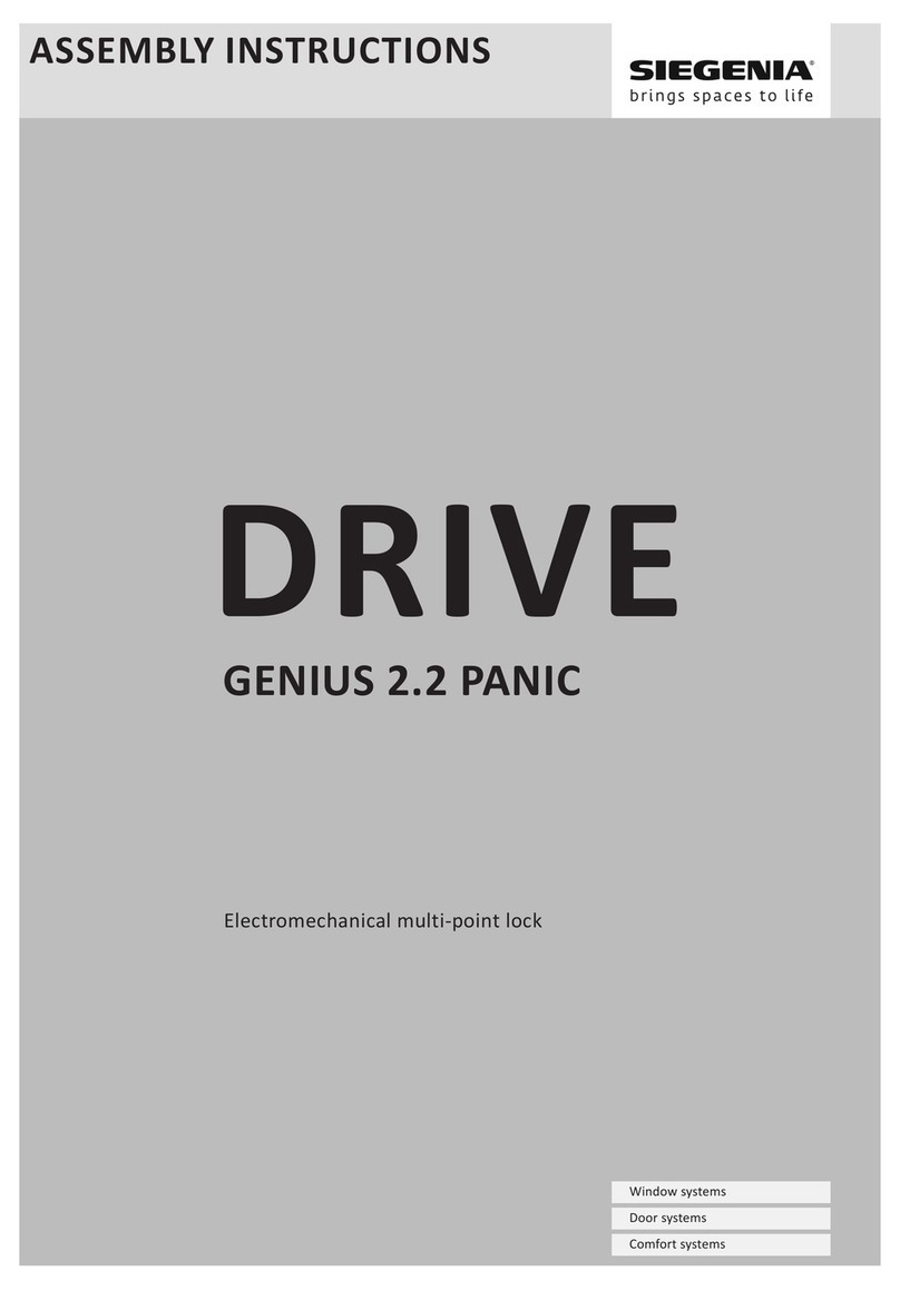Siegenia GENIUS 2.2 PANIC Assembly instructions