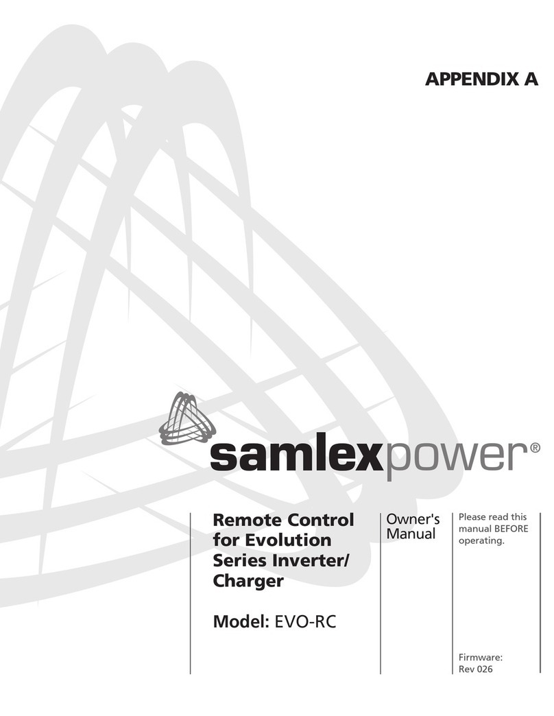 SamplexPower EVO-RC owner's manual