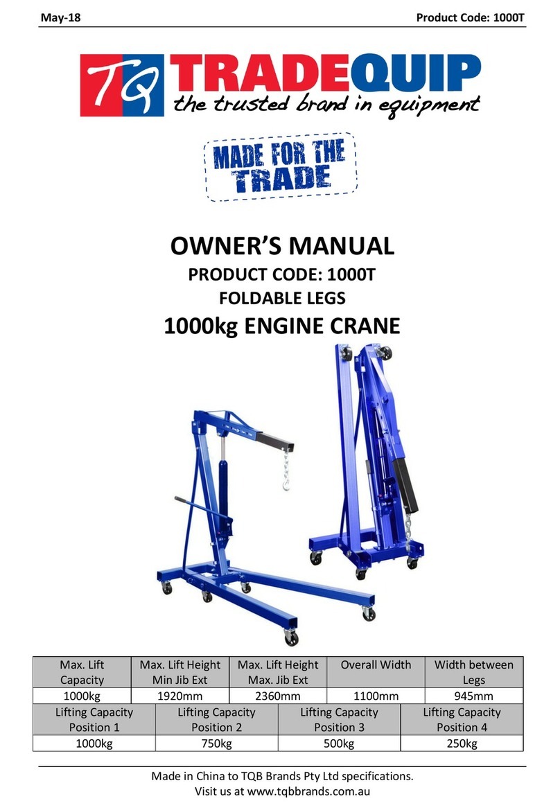 TradeQuip 1000T owner's manual