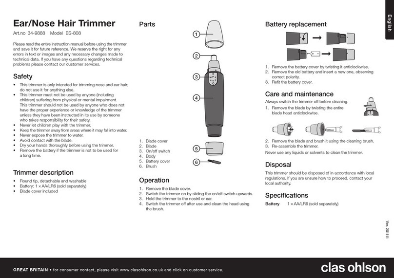 Clas Ohlson ES-808 instruction manual