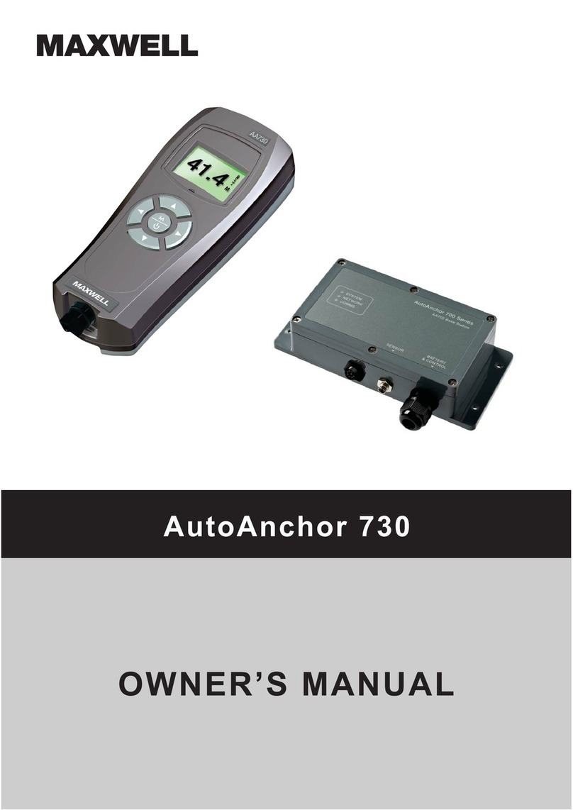 Maxwell AutoAnchor 730 owner's manual