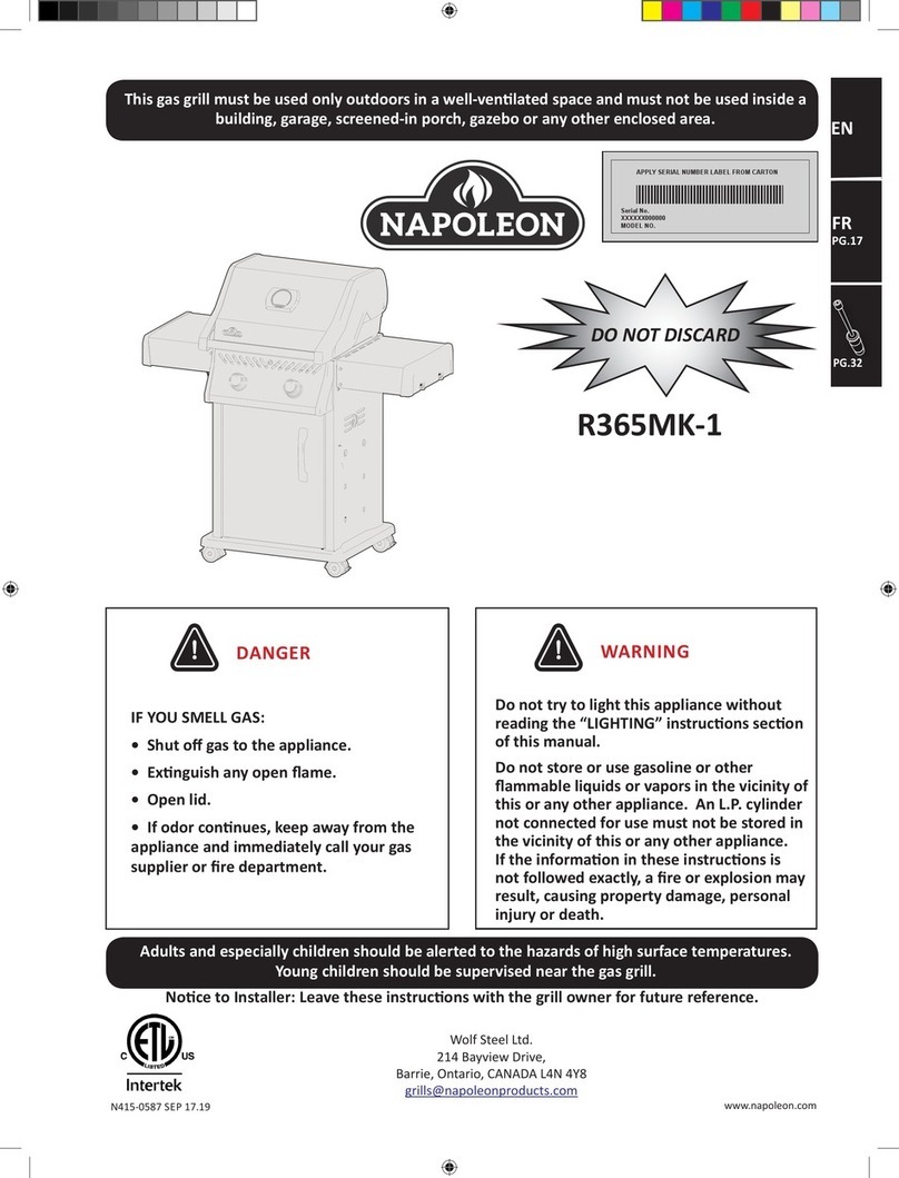Napoleon R365MK-1 User manual Napoleon R365MK-1 User manual