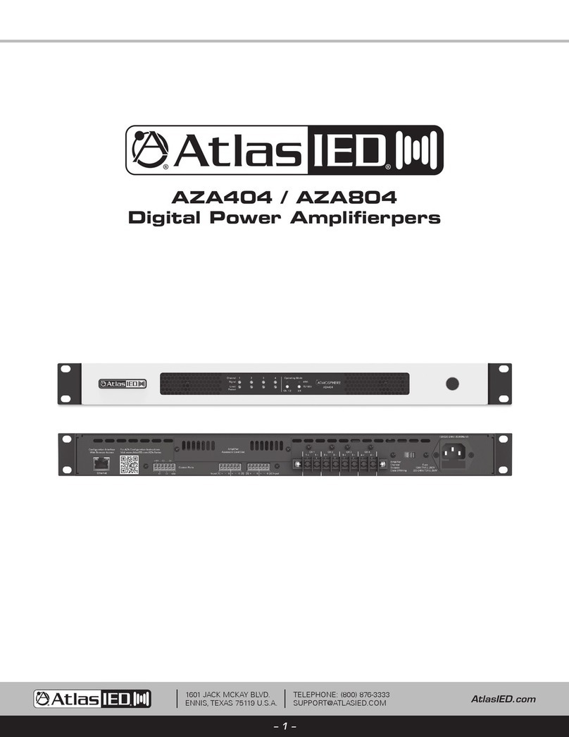 Atlas IED AZA Series owner's manual