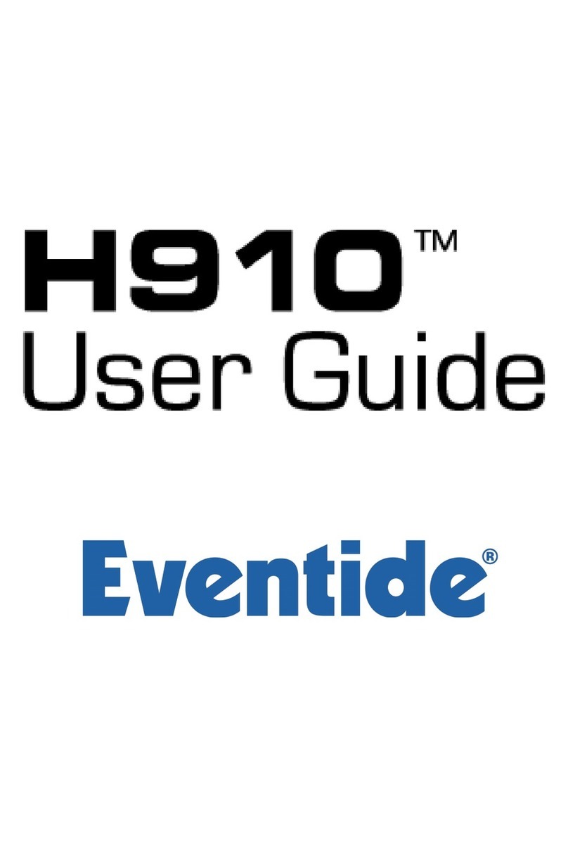 Eventide Harmonizer H910 user guide