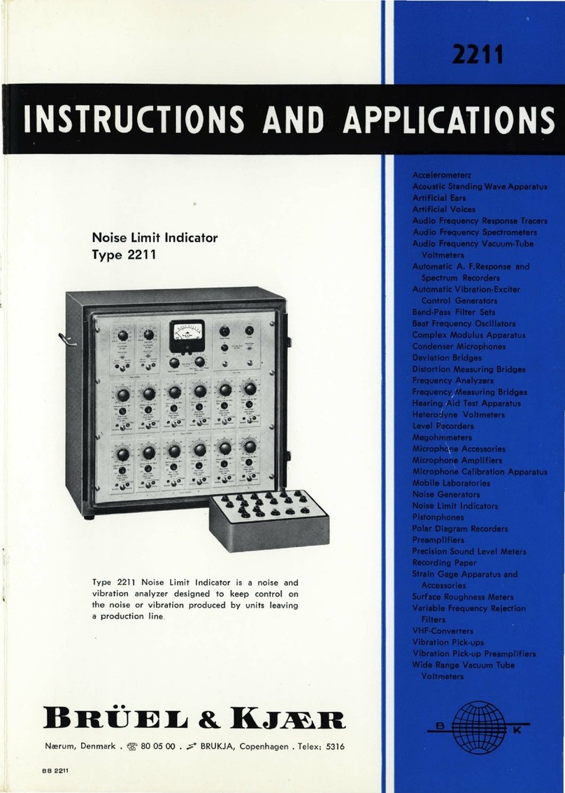 BRUEL & KJAER 2211 User guide