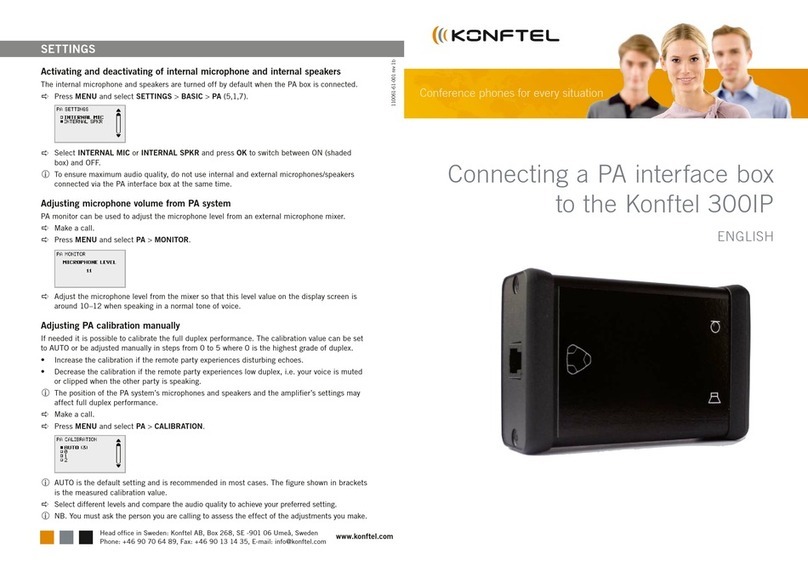 Konftel PA interface box manual