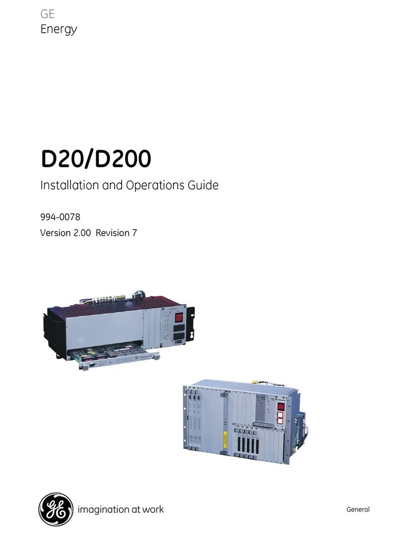 GE D20 Operating instructions
