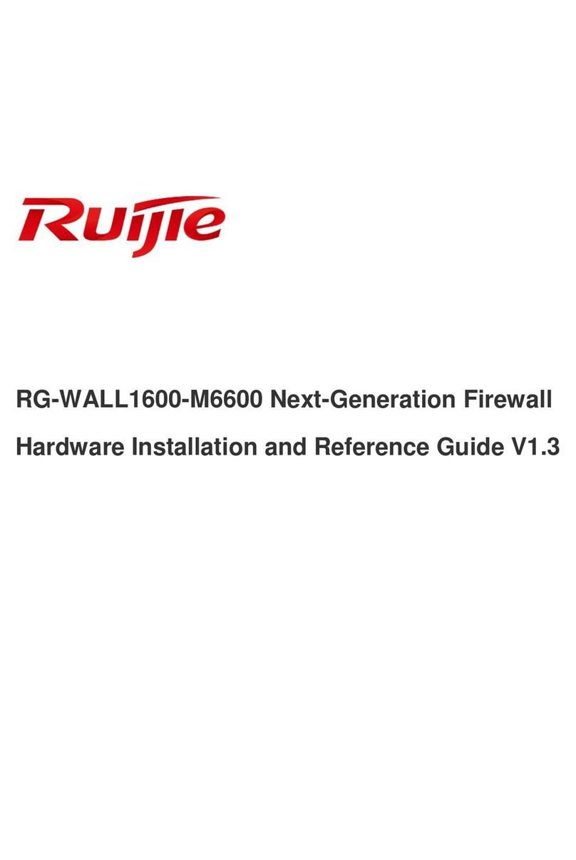 Ruijie RG-WALL1600-M6600 Hardware installation and reference guide Ruijie RG-WALL1600-M6600 Hardware installation and reference guide