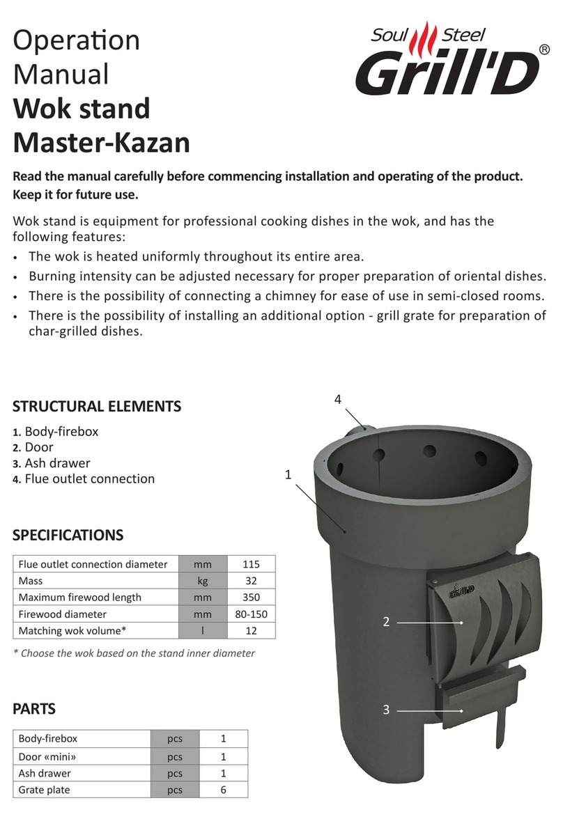 Grill'D Master-Kazan Operation manual
