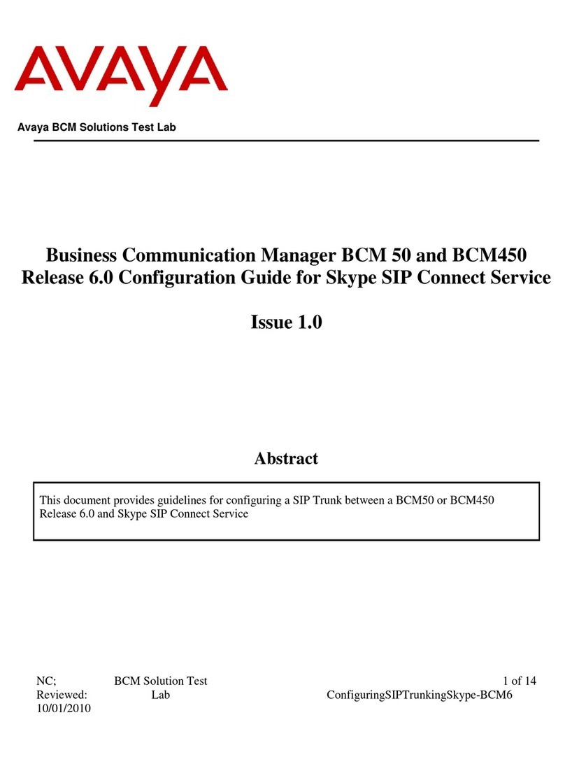 Avaya BCM50 Configuration guide
