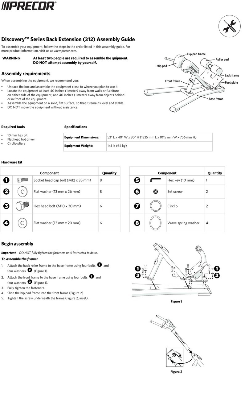 Precor Discovery Series User manual