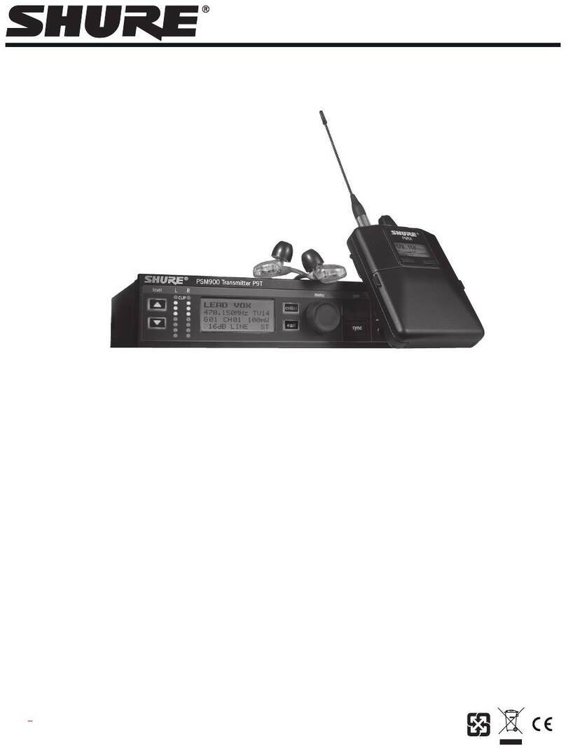 Shure PSM 900 User manual