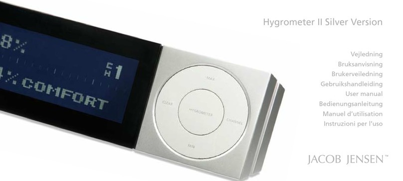 Jacob Jensen Hygrometer II Silver Version user manual Jacob Jensen Hygrometer II Silver Version user manual