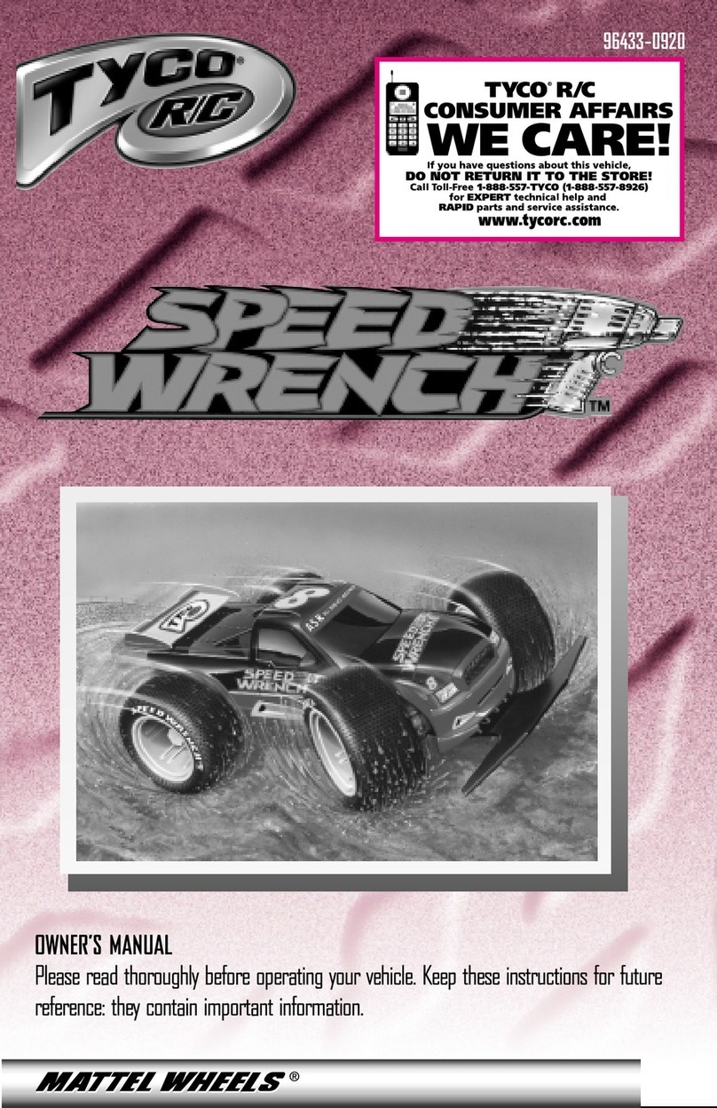 Mattel Wheels TYCO R/C SPEED WRENCH User manual