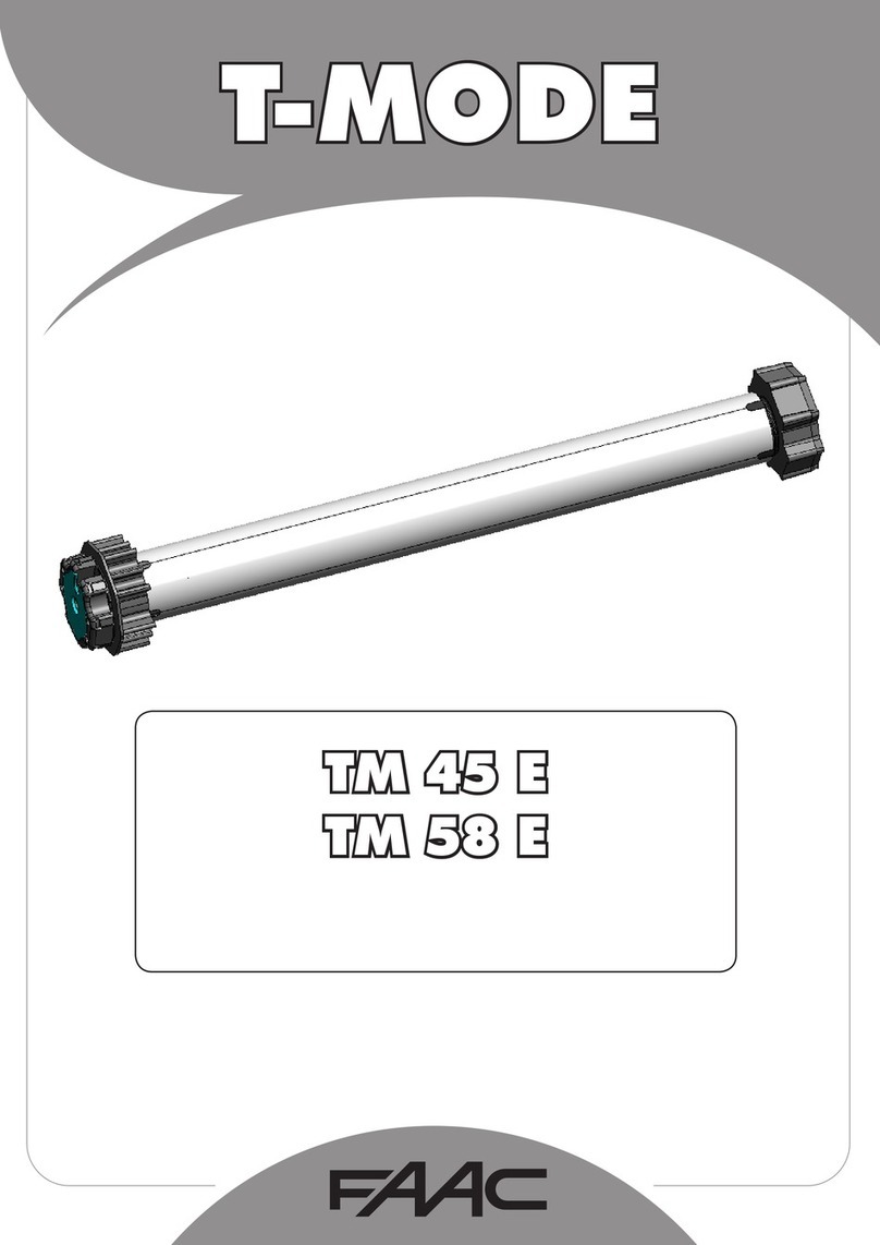 FAAC T-MODE TM 45 E manual